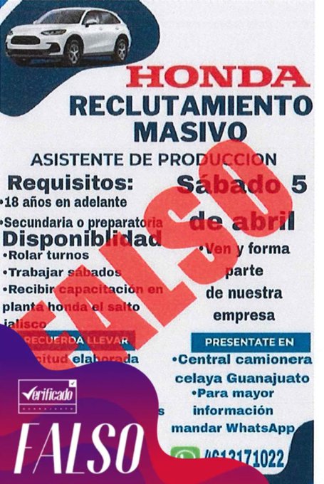 NewsSanmiguel's tweet image. #ALERTA!! ¡Cuidado con las #falsas #ofertas de #trabajo!  #AlertaGuanajuato 🚨  
🔍 Si ves #anuncios sospechosos en #redessociales, carteles o páginas web, #verifica antes de actuar. Llamá directamente a la #empresa para confirmar si la vacante es real. 📞✅  
🧵👁️👁‍🗨