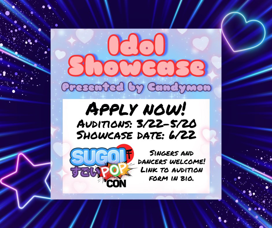 sugoipopcon's tweet photo. Sugoi Pop Con 1st Ever Idol Showcase Presented By Candymon
#anime #cosplay #Dance #Singing #animeconvention #idol #KPOPドック #JPOP # https://t.co/hQVSIM5UQU