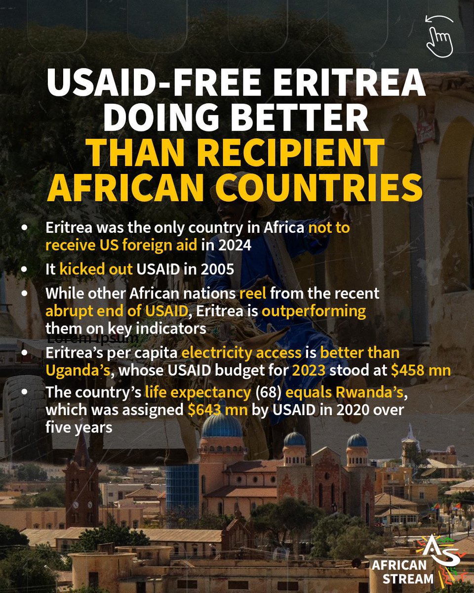 سياسة الاعتماد على الذات هي مصدر فخر ل #ارتريا 🇪🇷، وترمز إلى انتصارها على كل الصعاب. ✌️👏👏👏👏#Eritrea