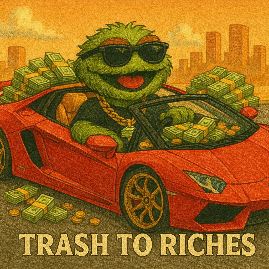 Oscar the Grouch coin $GROUCH 📉—sweet dip, total steal! 

🤑 800 holders 💪 holding the floor. 

Ready to go parabolic when Asia wakes up 🇯🇵🇨🇳—grab this trash deal! 🗑️✨