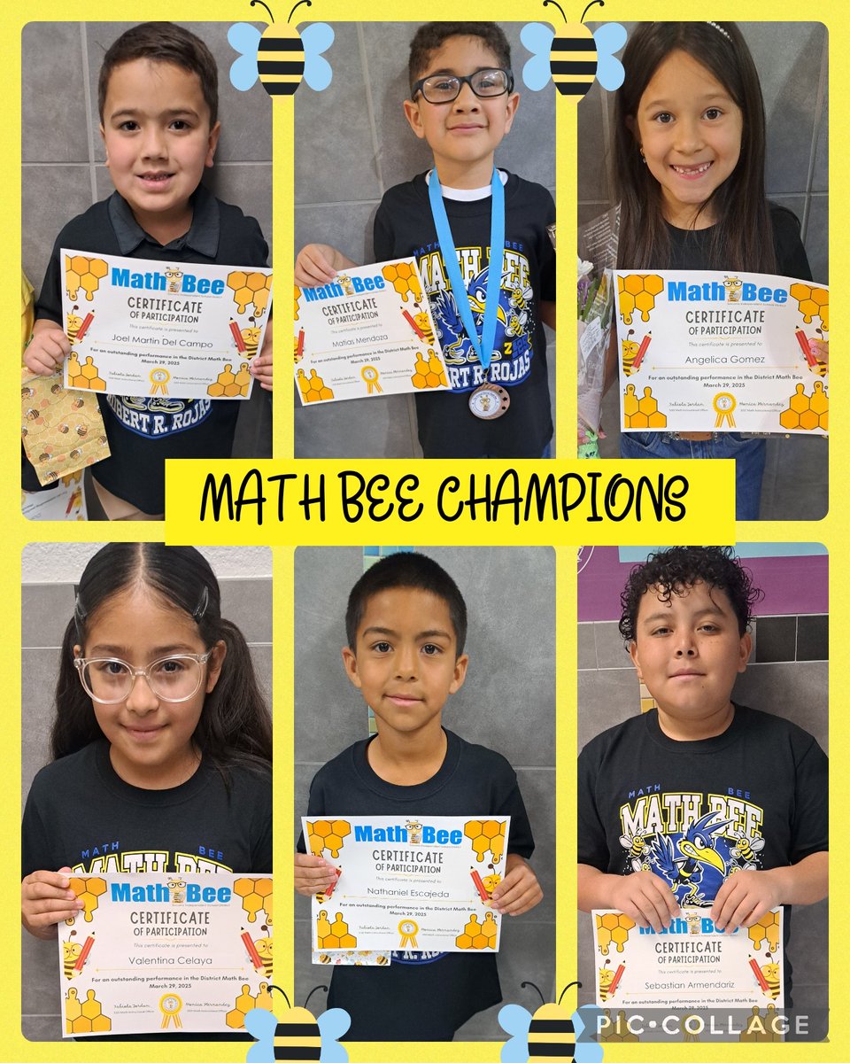 Evangelina Barron (@ebarron_res) on Twitter photo ๐Congratulations to our Math Bee Champions! They all did an amazing job during today's competition. ๐ Way to go Roadrunners!! ๐
Big shoutout to Matias for Placing 3rd place in our 1st grade competition. ๐
<a href="/RobertRRojas_ES/">Jennifer Marquez</a> ๐Congratulations to our Math Bee Champions! They all did an amazing job during today's competition. ๐ Way to go Roadrunners!! ๐
Big shoutout to Matias for Placing 3rd place in our 1st grade competition. ๐
<a href="/RobertRRojas_ES/">Jennifer Marquez</a>