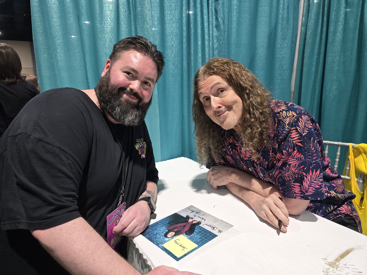 Jeremy McBride (@jrod0821) on Twitter photo So excited to meet <a href="/alyankovic/">Al Yankovic</a> today at <a href="/GalaxyConRVA/">GalaxyCon Richmond</a>! Anyone who knows me knows how much I love his music. Thanks for the pic and for being such a fun and cool dude!! So excited to meet <a href="/alyankovic/">Al Yankovic</a> today at <a href="/GalaxyConRVA/">GalaxyCon Richmond</a>! Anyone who knows me knows how much I love his music. Thanks for the pic and for being such a fun and cool dude!!