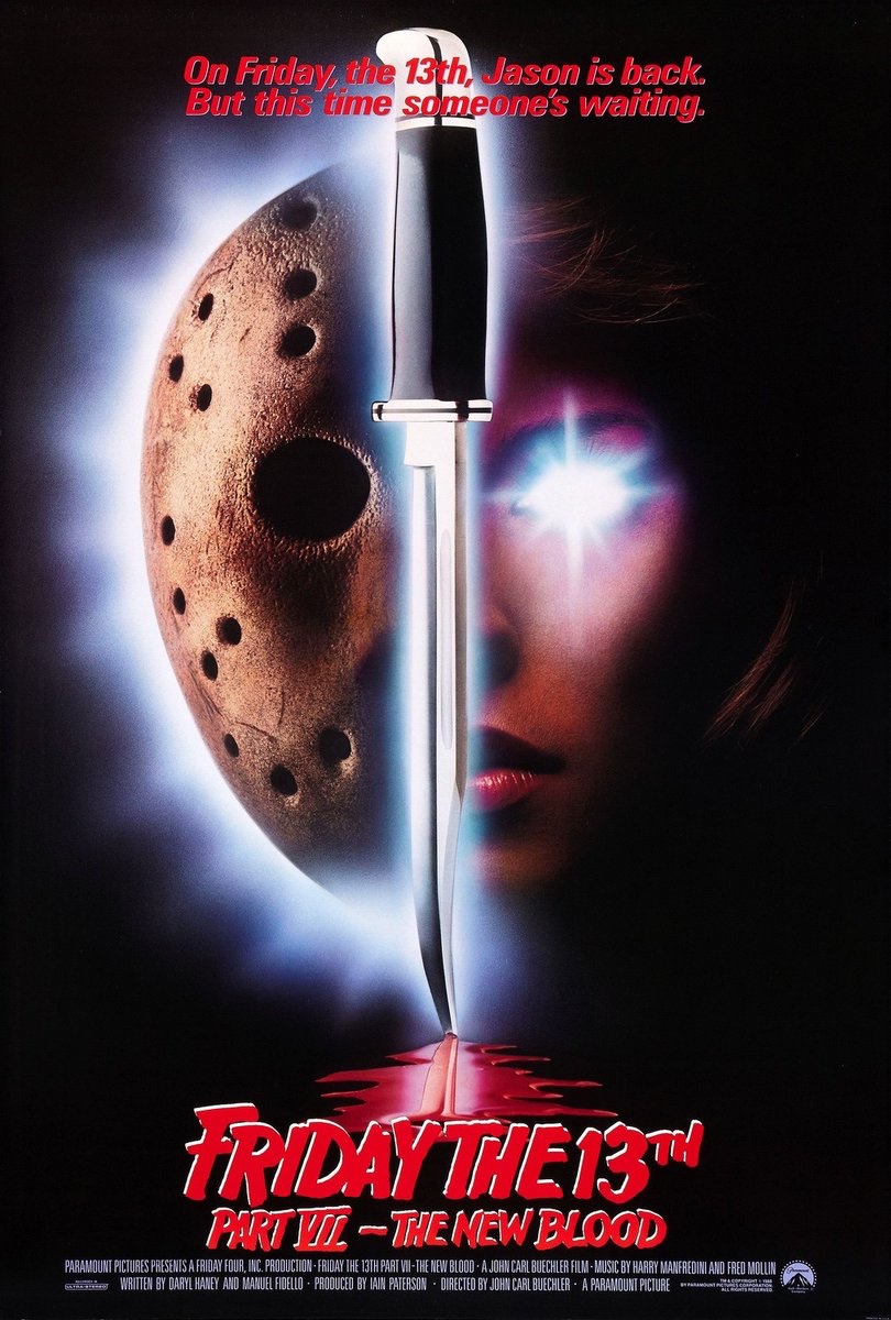 EugWSerra's tweet image. On May 13, 1988, Friday the 13th Part VII: The New Blood slashed its way into  theaters! #Fridaythe13thPartVIITheNewBlood #JohnCarlBuechler #KaneHodder #LarParkLincoln #TerryKiser #KevinBlair #SusanBlu #ElizabethKaitan #DianaBarrows #HeidiKozak #WilliamButler