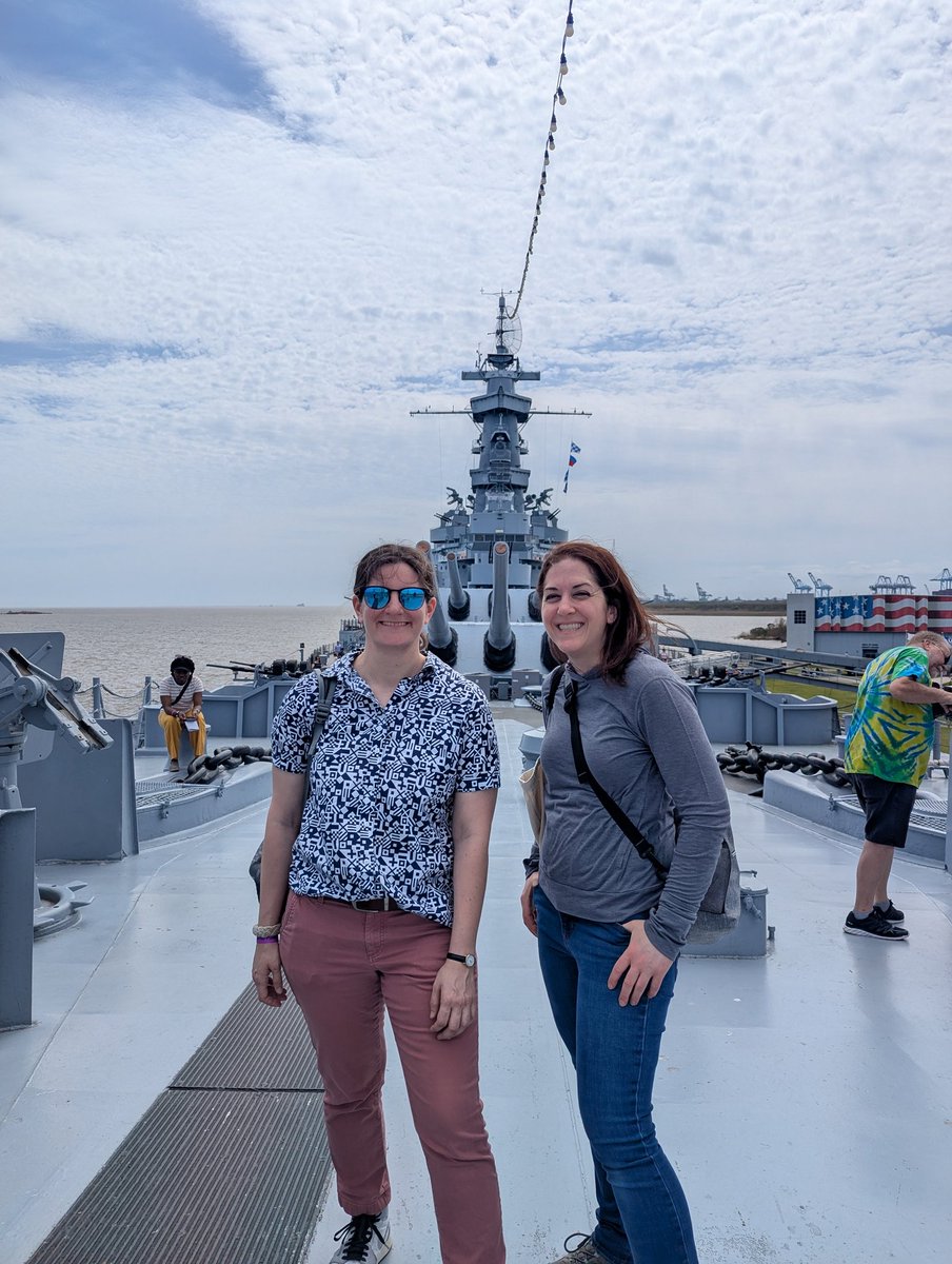 Made it to SMH and took my book and my editor @BethanyWasik on an excursion to the USS Alabama. This is how one does military history, yes?
