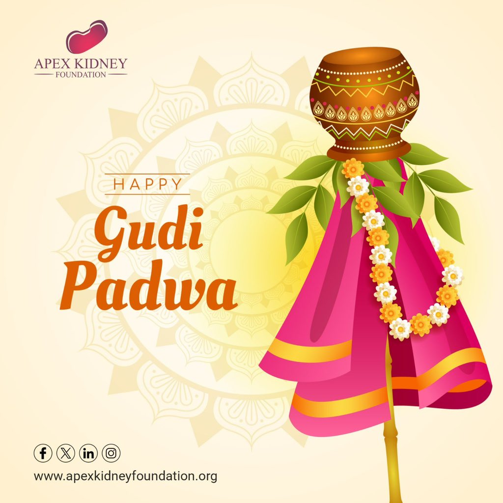 🌸 Wishing You a Joyous &amp; Healthy Gudi Padwa! 🌸

May this new year bring prosperity, wellness, and stronger kidneys for a healthier life.

#KidneyHealth #HappyLife #GudiPadwa2025