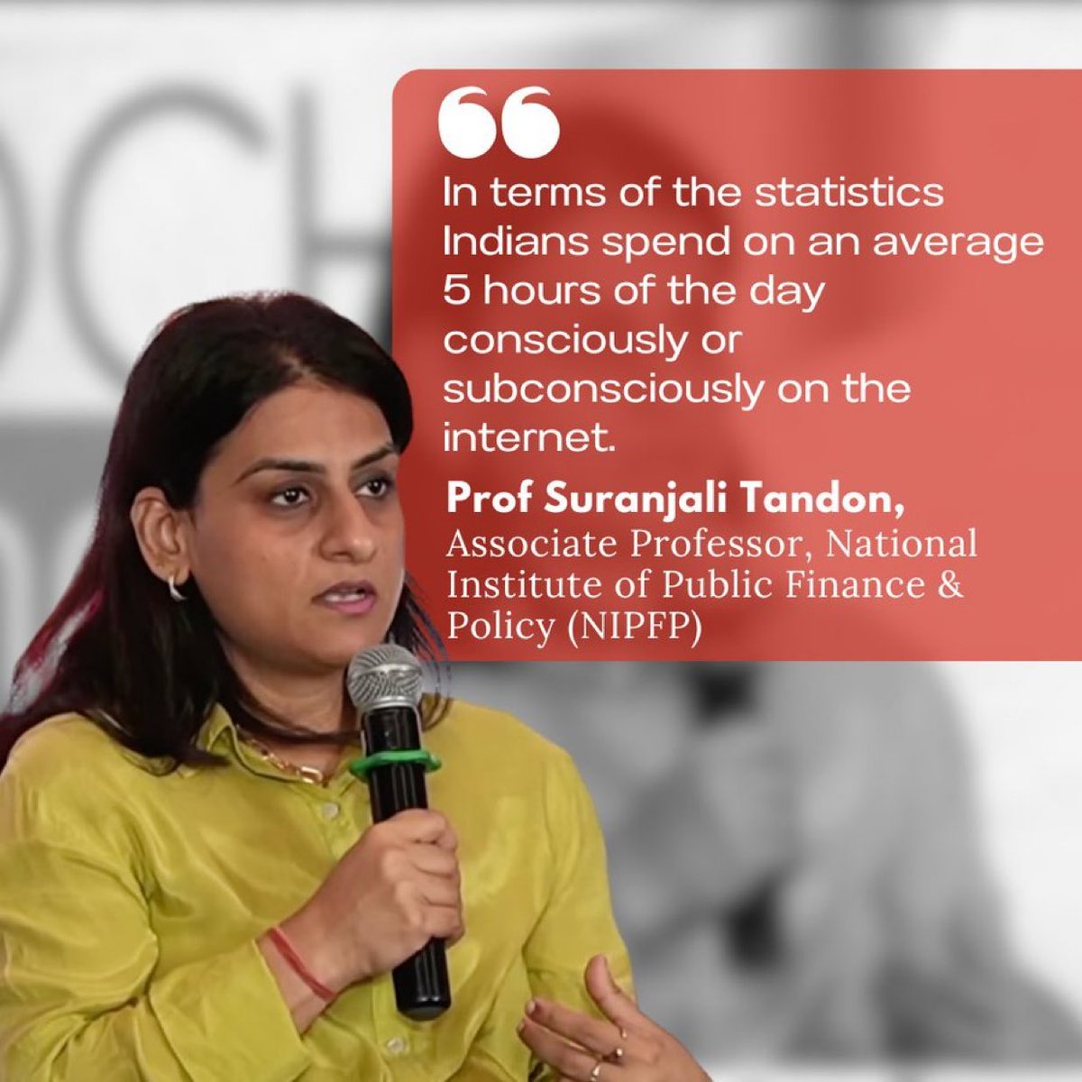 "For India, it's one of the biggest challenges to say what is the size of our digital economy."- Prof <a href="/TandonSuranjali/">Suranjali Tandon</a>, Associate Professor, National Institute of Public Finance &amp; Policy (NIPFP) speaking live at 100th #SKOCHSummit