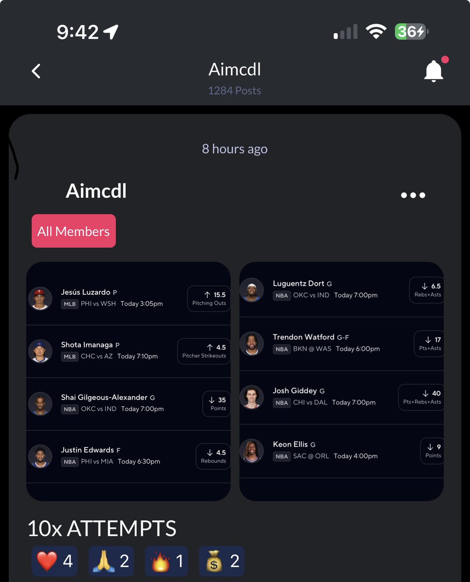 PREMIUM SWEPT A NBA 10x NUKE FOR $500,000😮‍💨🪬🫱🏾‍🫲🏽

10 people who LIKES &amp; COMMENTS will win $5,000 in the morning❤️

👇🏽$20 Premium Discount Link (50 spots only)
fanbasis.com/cdl_aim

#GamblingTwitter #GamblingCommunity #PrizePicks #PrizePicksNBA #AimsHQ #GamblingX #PrizePicks