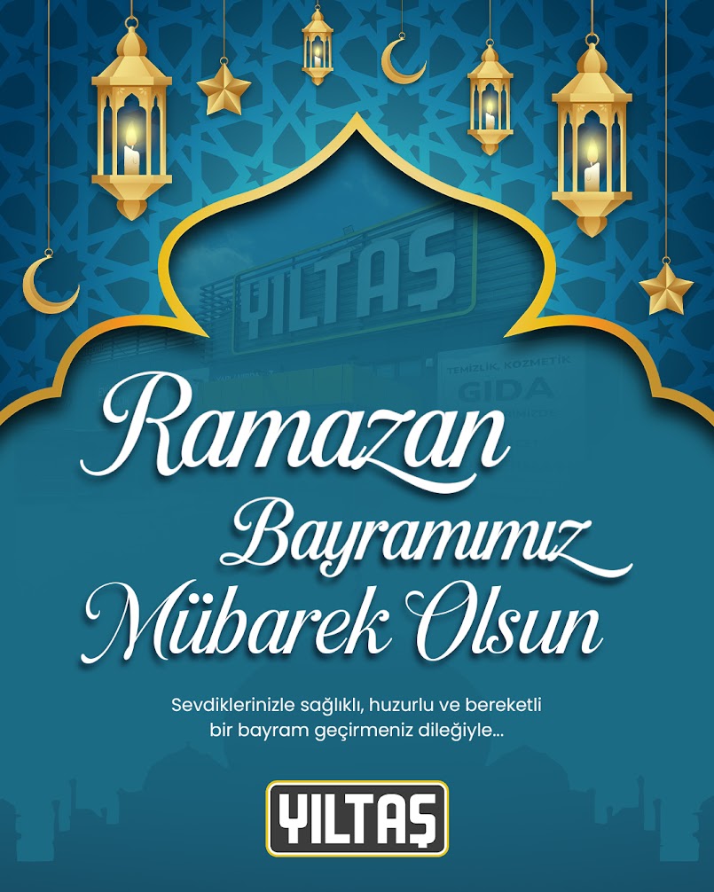 🌙✨ Ramazan Bayramınız Mübarek Olsun! ✨🌙
Sevdiklerinizle birlikte sağlık, huzur ve bereket dolu bir bayram geçirmenizi dileriz. 

#RamazanBayramı #BayramBereketi #YerliVeMilli #YıltaşMağazacılık