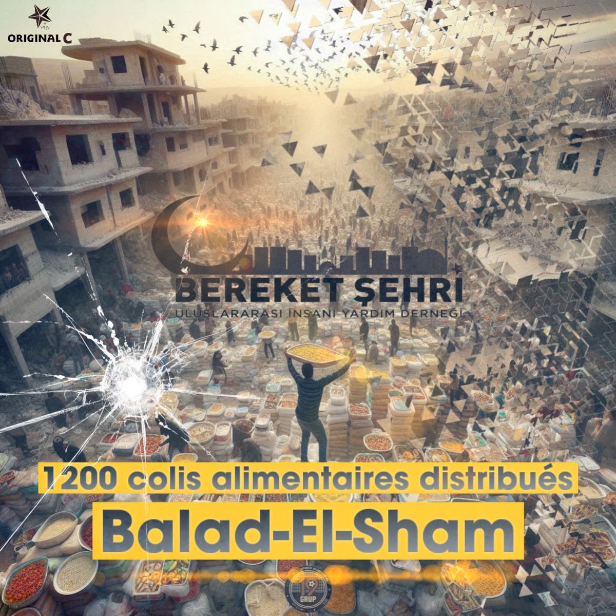 Un grand merci à tout les donateurs!
Nous avons fait quelque chose de grand pour les plus démunis.
Balad-El-Sham