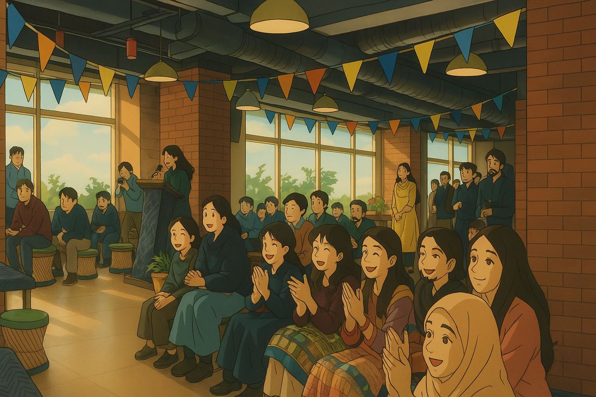 tech_mahindra's tweet photo. Reimagining our offices and key moments of togetherness in the iconic #Ghibli style!✨
From vibrant gatherings to shared laughter, these moments define the heart of our workplace❤️
#LoveToBeTechM #TechMahindra https://t.co/gyOnlGsoen