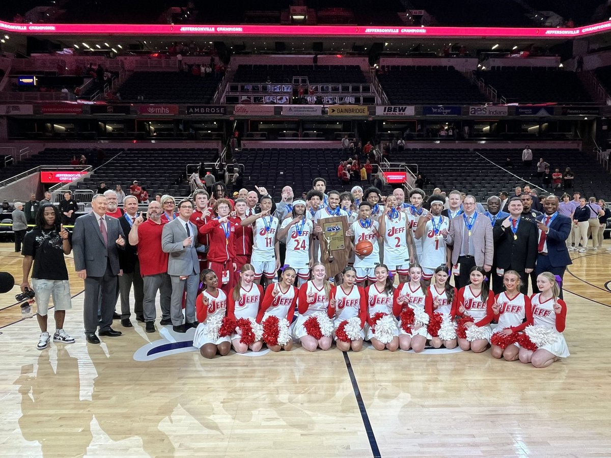 IHSAA (@ihsaa1) on Twitter photo The Jeffersonville Red Devils finish as Class 4A Boys Basketball State Champions! This is their second boys basketball state title in school history (1993)! ๐๐
<a href="/JeffHS_AD/">Jeff Red Devil ATH DEPT</a> The Jeffersonville Red Devils finish as Class 4A Boys Basketball State Champions! This is their second boys basketball state title in school history (1993)! ๐๐
<a href="/JeffHS_AD/">Jeff Red Devil ATH DEPT</a>