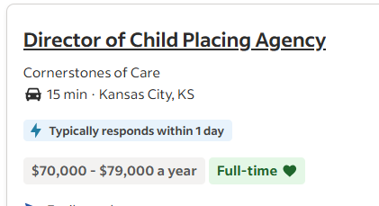 TITLEIVDisRICO's tweet photo. This is all these scumbags want to pay for stealing #Children from their #Fathers Advertising for low wages for people to steal children. Legalized Child Abduction! #TITLEIVE at work here folks. It's a criminal enterprise stealing #Children from #Fathers #ksleg #kssen https://t.co/6Gylz9XQXl