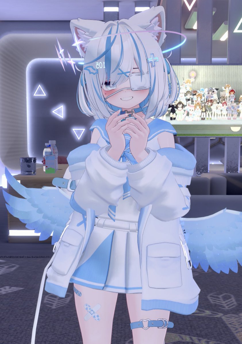 Almond_Chococo_'s tweet image. 気になってた凄く可愛い服着ちゃいましたー！
ﾋﾞｬｰｰｶﾜｲｲｰ!!（ෆ(՞  ⌯&apos;ᵕ&apos;⌯  ՞)ෆ  ̖́-

#code2l9  #VRChat