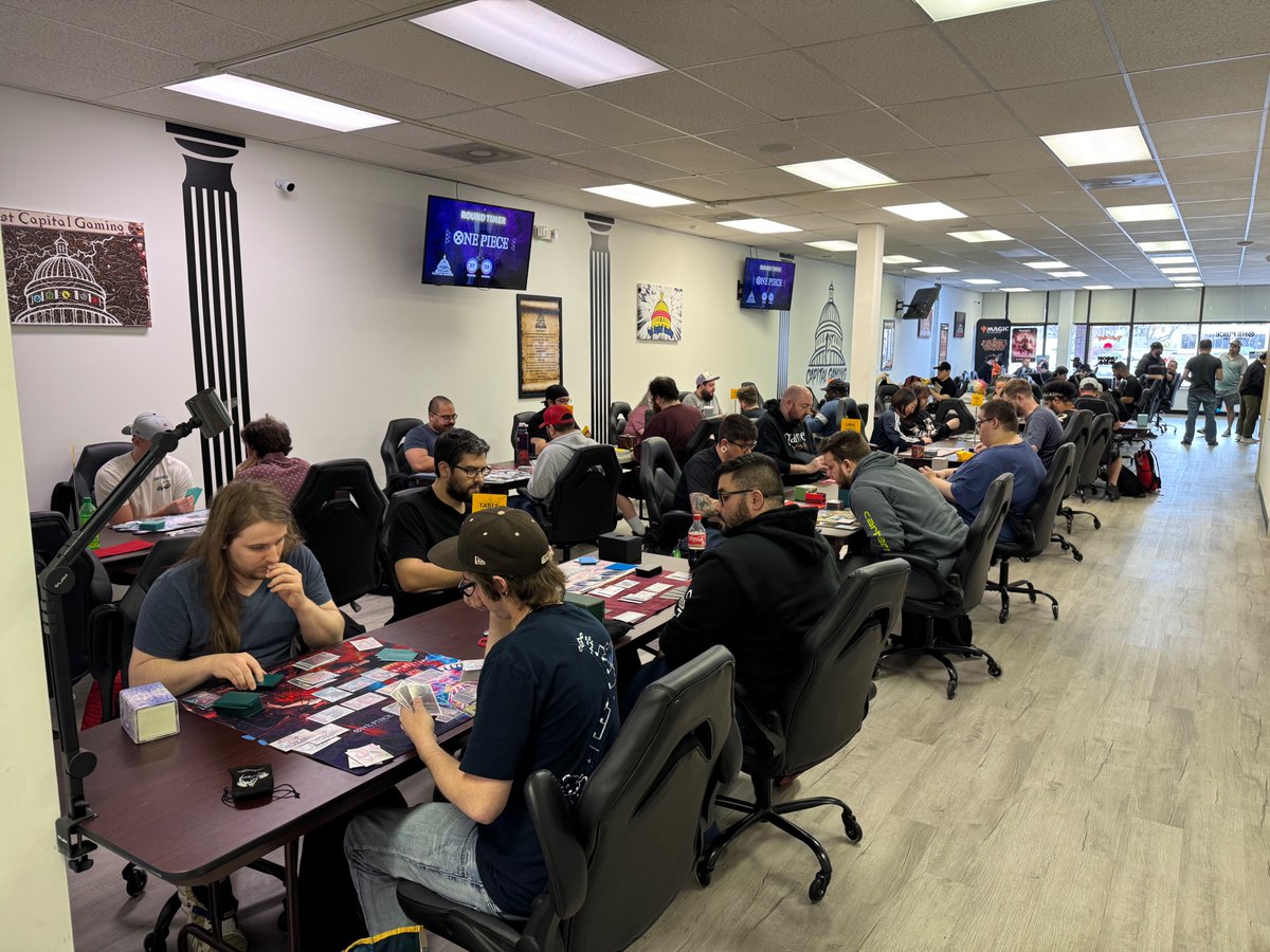 Thank you everyone who came out today to our One Piece OP-10 case tournament. Congratulations to our top 8 and top 2. Doffy took 1st place with P. Luffy in 2nd.

Watch all rounds table 1 action here: youtube.com/live/plTFuOER9…

#OnePieceTCG #royalblood