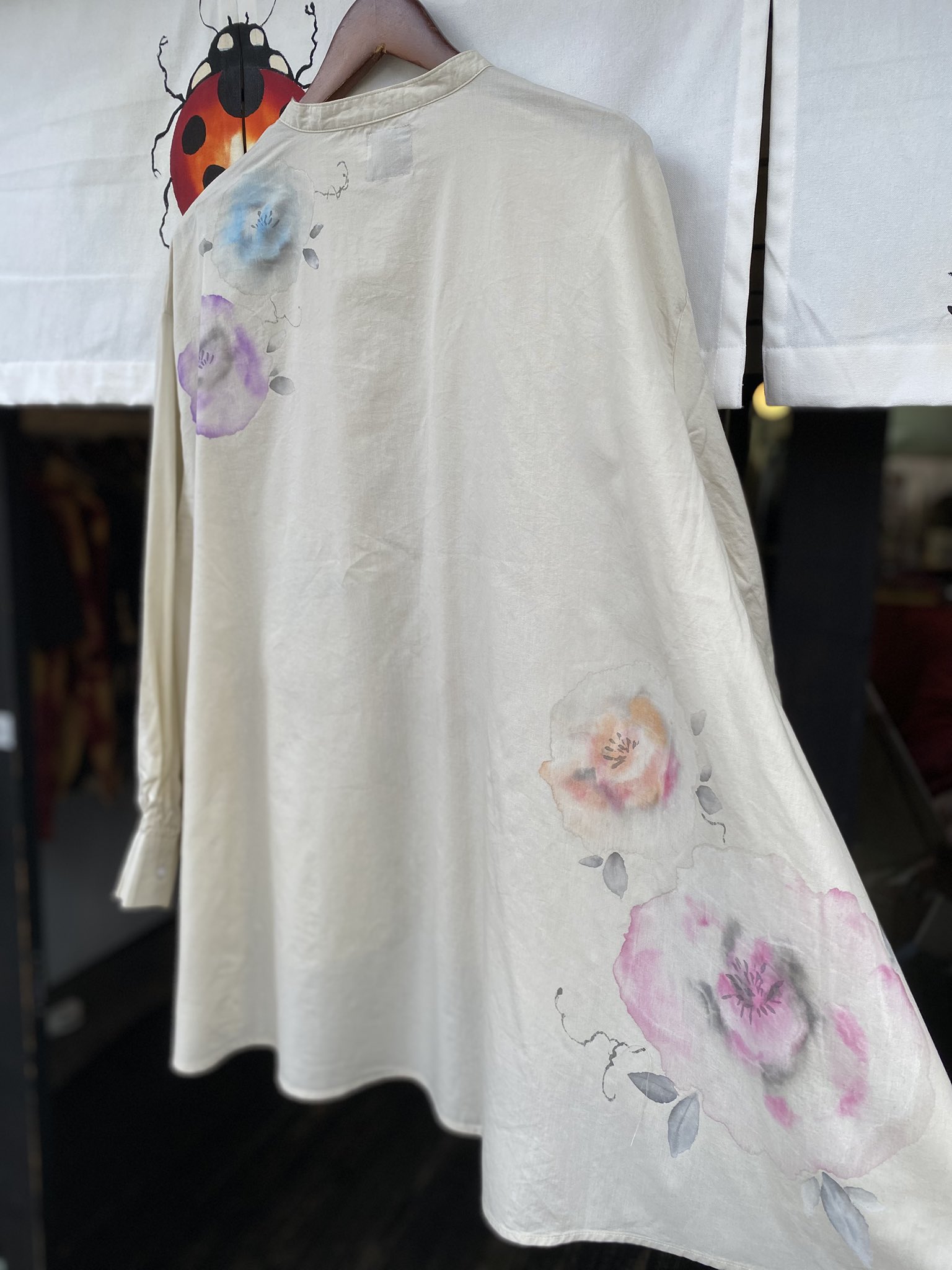 ほていやさん】作家もの とっても静か 手描き友禅