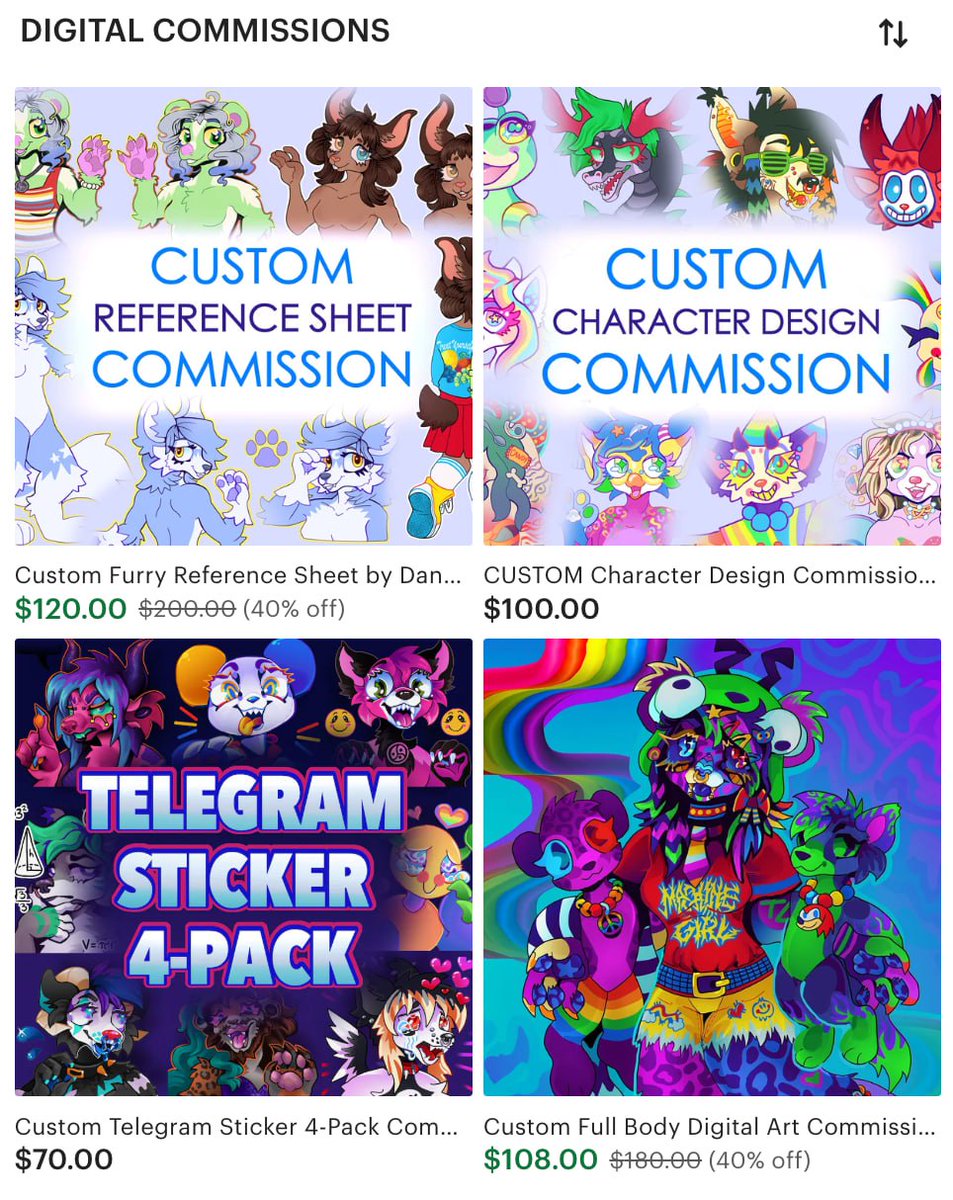 Danneroni's tweet photo. Running a sale on premade art and digital commissions! 👐
Come n get it! https://t.co/VsDnd4OYB2 https://t.co/dtrduTp14q