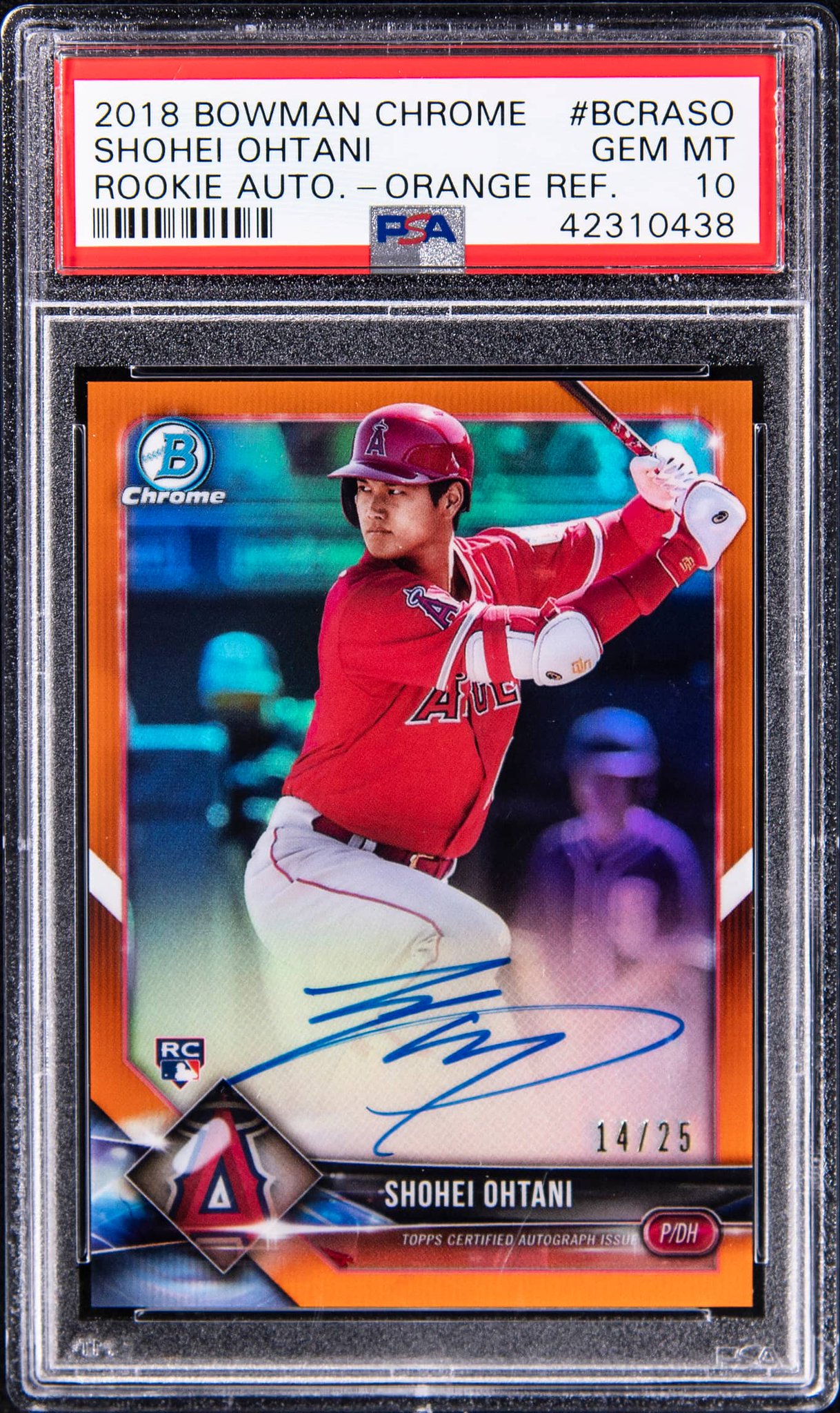 その他 Shohei Ohtani 2018 Bowman Chrome Rookie 2018 Bowman Chrome Green Refractor Shohei Ohtani ROOKIE AUTO