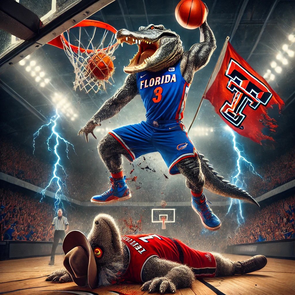 "Hard-fought game, but when it mattered most, the real ones stood tall. Gators brought the grit, the grind, and the glory. Texas Tech played tough — but toughness don't win when you're staring up from a poster. #ChompChamps #TechTears #GatorsGetItDone#GATAboysstayhot