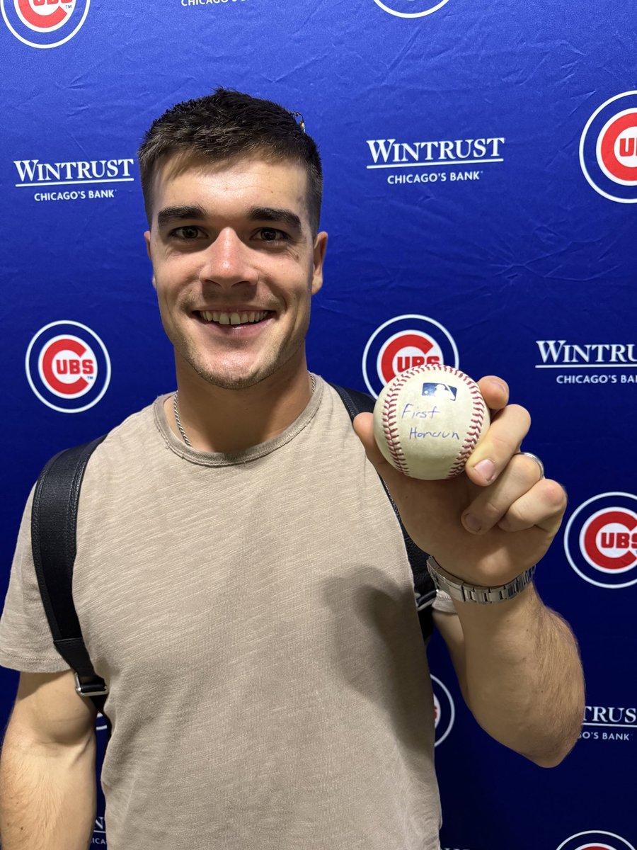 CubsZone's tweet image. Matt Shaw with his first home run 🥹