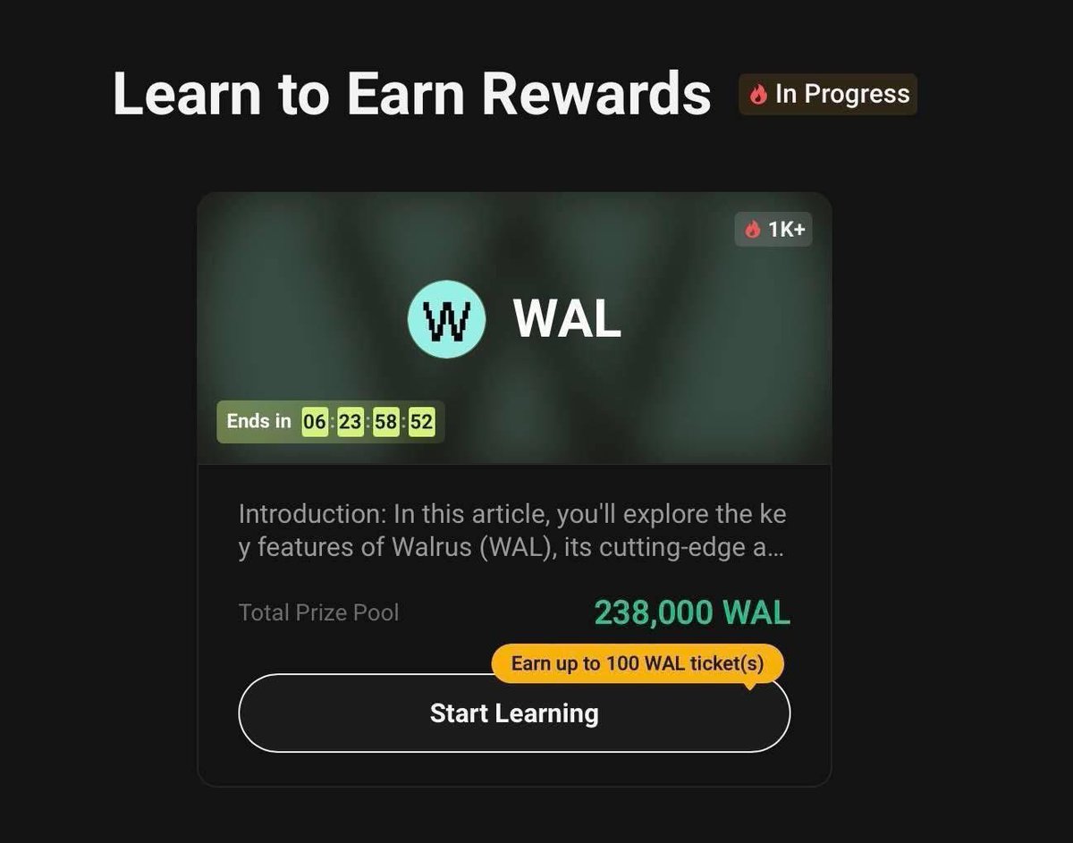 CW Ventures (@cwxventures) on Twitter photo 🎁 Earn Free #Cryptocurrencies
➡️ kucoin.com/r/af/r8J2XZX
Go to the "More" section and click "Learn & Earn."
Answers:
1 - A
2 - C
3 - B
4 - B
5 - B
6 - A
<a href="/WalrusProtocol/">Walrus 🦭/acc</a> #WAL $WAL #SUI $SUI #SOL $SOL #BTC $BTC #Bitcoin #Crypto #Altcoin #Airdrop #AirdropEvent #LearnAndEarn 🎁 Earn Free #Cryptocurrencies
➡️ kucoin.com/r/af/r8J2XZX
Go to the "More" section and click "Learn & Earn."
Answers:
1 - A
2 - C
3 - B
4 - B
5 - B
6 - A
<a href="/WalrusProtocol/">Walrus 🦭/acc</a> #WAL $WAL #SUI $SUI #SOL $SOL #BTC $BTC #Bitcoin #Crypto #Altcoin #Airdrop #AirdropEvent #LearnAndEarn