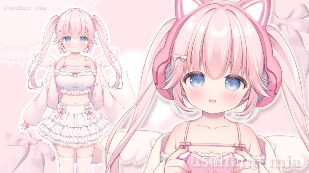 うさ羽みあ🎀🪽 天使Vtuber 🤍.·✧ (@usahane_mia) / X