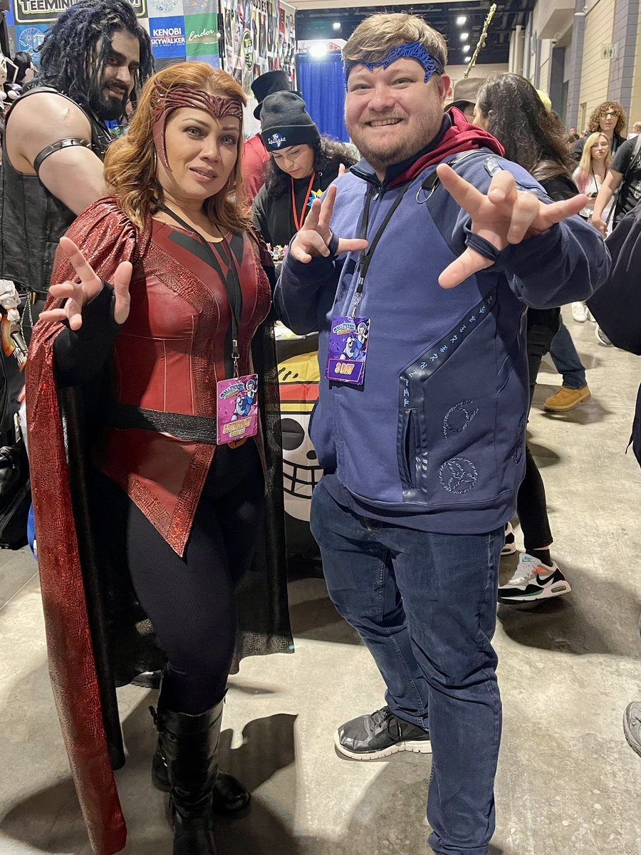 twunkernaut's tweet image. Wiccan team-ups at Galaxy Con Richmond! 💙 1/2