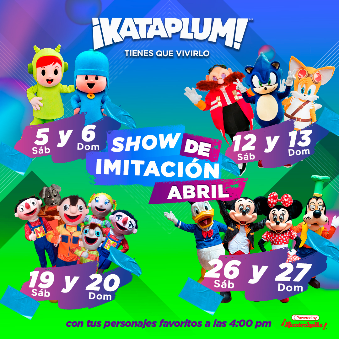 ¡𝗔𝗯𝗿𝗶𝗹 𝗲𝘀 𝗲𝗹 𝗺𝗲𝘀 𝗱𝗲 𝗹𝗮 𝗱𝗶𝘃𝗲𝗿𝘀𝗶𝗼́𝗻!✨ Disfruta de los mejores shows y vive momentos inolvidables con toda la familia.💜🤩
¡𝗩𝗲𝗻 𝗮 𝘃𝗶𝘃𝗶𝗿𝗹𝗼 𝗲𝗻 𝗞𝗮𝘁𝗮𝗽𝗹𝘂𝗺! 🎠🎢🎡✨