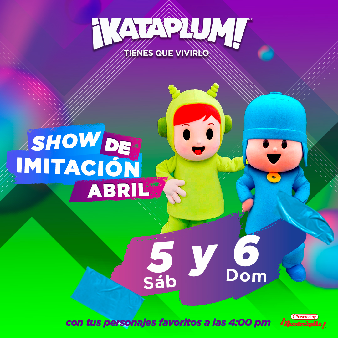 ¡𝗨𝗻 𝗺𝘂𝗻𝗱𝗼 𝗱𝗲 𝗮𝘃𝗲𝗻𝘁𝘂𝗿𝗮𝘀 𝗹𝗹𝗲𝗴𝗮 𝗮 𝗞𝗮𝘁𝗮𝗽𝗹𝘂𝗺! 💜🙌 Ven a disfrutar de un increíble show  y momentos mágicos para toda la familia. 🎢
📍 Foro Insomnio | ⏰ 4 PM
¡𝗡𝗼 𝗳𝗮𝗹𝘁𝗲𝘀! 🤩✨
