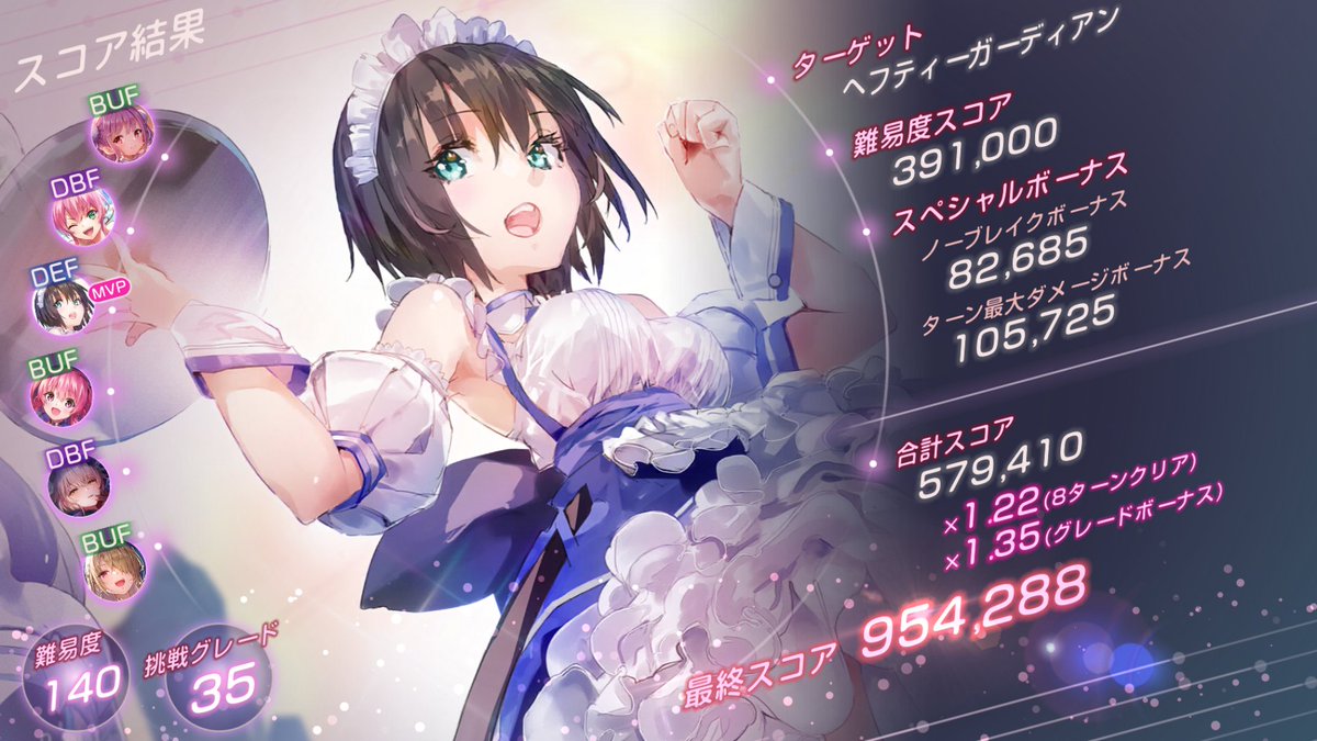スコアタ！
久々に雷パでいったらやり方忘れてて大変なことに…w
とりあえず90万でたからいいですかね(&gt;&lt;)
#ヘブバン