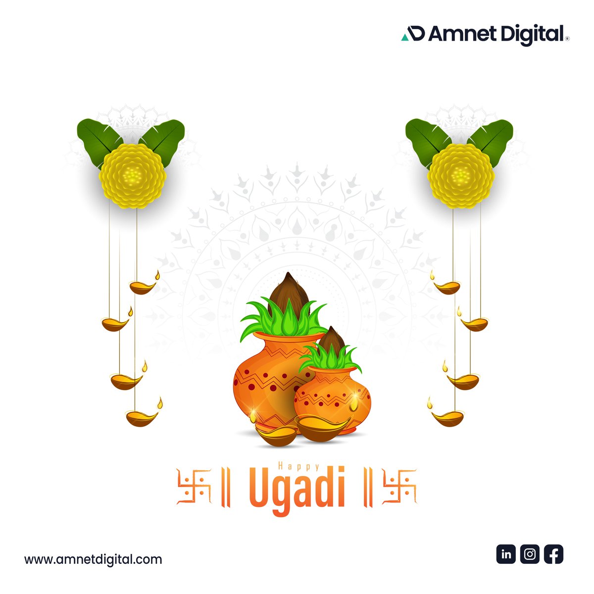 Wishing you and your loved ones a Happy Ugadi! 
Here's to success, happiness, and new beginnings.✨

#HappyUgadi  #Ugadi2025  #NewBeginnings