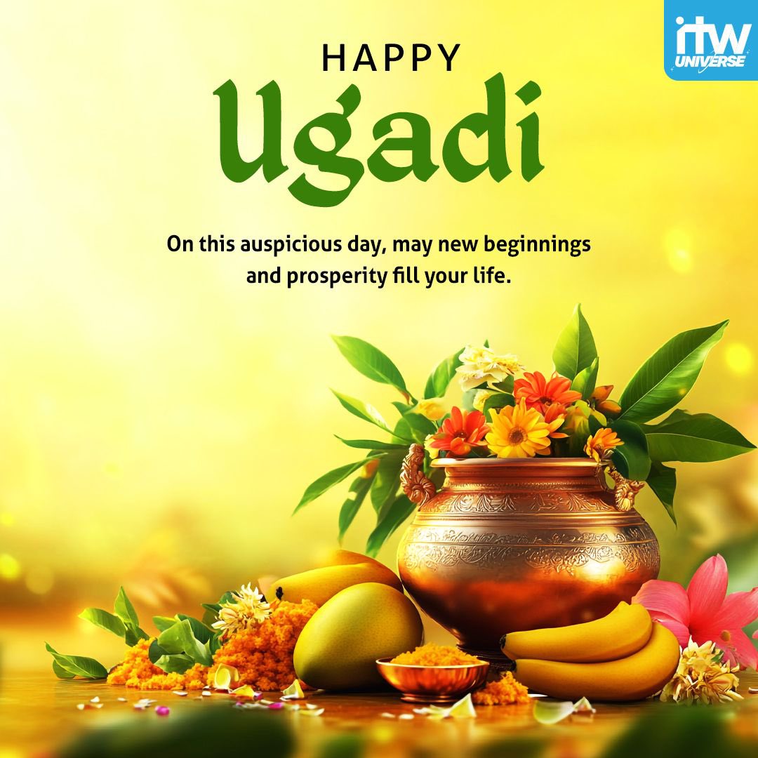 ITW extends Ugadi wishes to everyone. 🙏✨