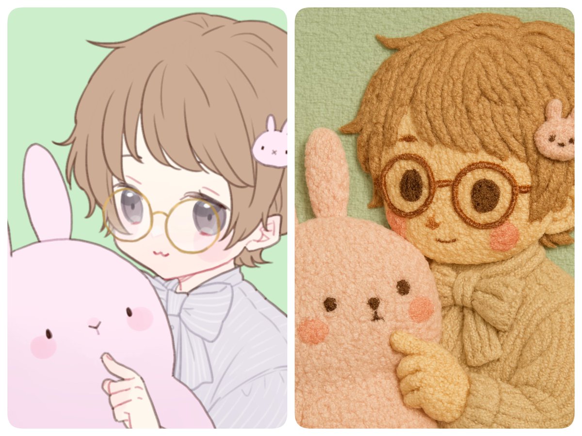 うちのチャッピー(chat GPT)に、「アイコンをぬいぐるみ風にして」と