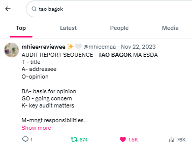 shobecpa's tweet photo. not me randomly thinking may "tao bagok" na shortcut sa audit, thnx for the validation studytwt https://t.co/7KOKN0FskL