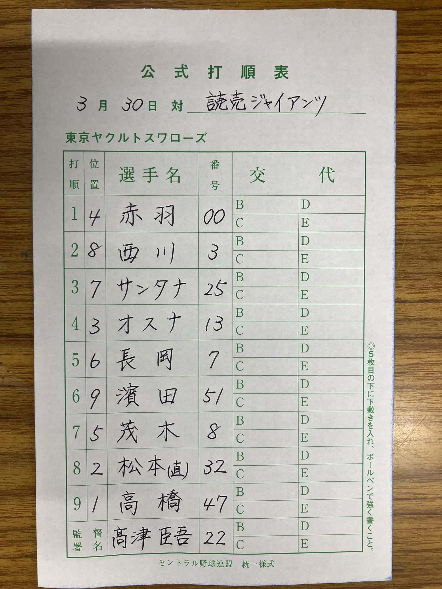 東京ヤクルトスワローズ公式 on X: 