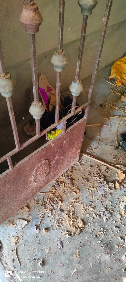 DrSukantaBJP's tweet photo. See the devastation at the Shri Shri Shitala Mata Temple in Keshabpur, Jahangirpur region of South Dinajpur. Under the cover of night, the temple was vandalized, and the idol of the goddess was shattered in a manner reminiscent of fundamentalist #jihadists in #Bangladesh.

If an immediate investigation is not conducted to reveal those responsible for this disgraceful and barbaric attack on this sacred place of Hindu faith, the Karyakartas of Bharatiya Janata Party, West Bengal will soon give a fitting response to the incompetent police administration of the appeasement-driven @AITCofficial government. @MamataOfficial