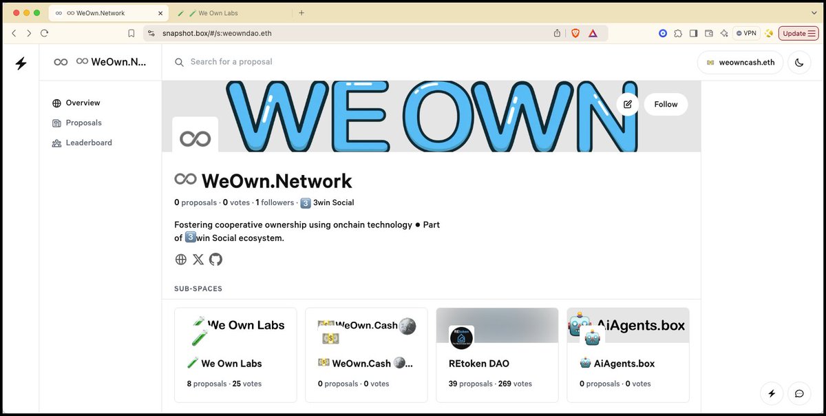 🧪 WeOwnLabs.eth tweet media