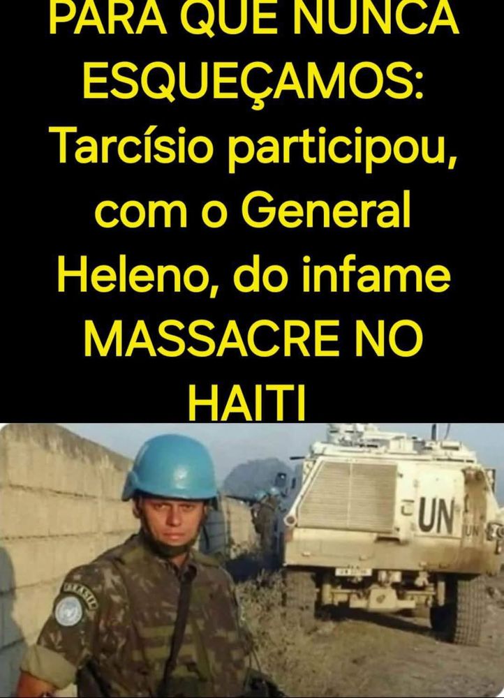 Essa postagem é para que ninguém esqueça que Tarcísio é um milico incompetente, sem critérios morais e sem pudores. É o responsável pela truculência e assassinatos da polícia paulista.