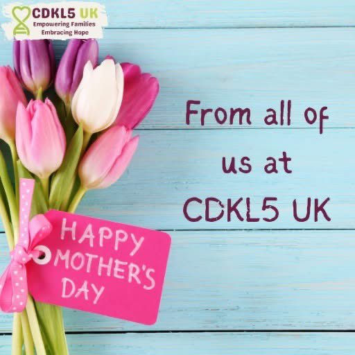 💐🌹🌻 Happy Mother's Day 🌻🌷💐 

Today, we celebrate the strength, resilience, and boundless love of mums, step-mums, foster-mums, carer-mums and grandmothers everywhere, but especially those whose children are living with CDKL5 Deficiency Disorder (CDD). 

Your journey is one