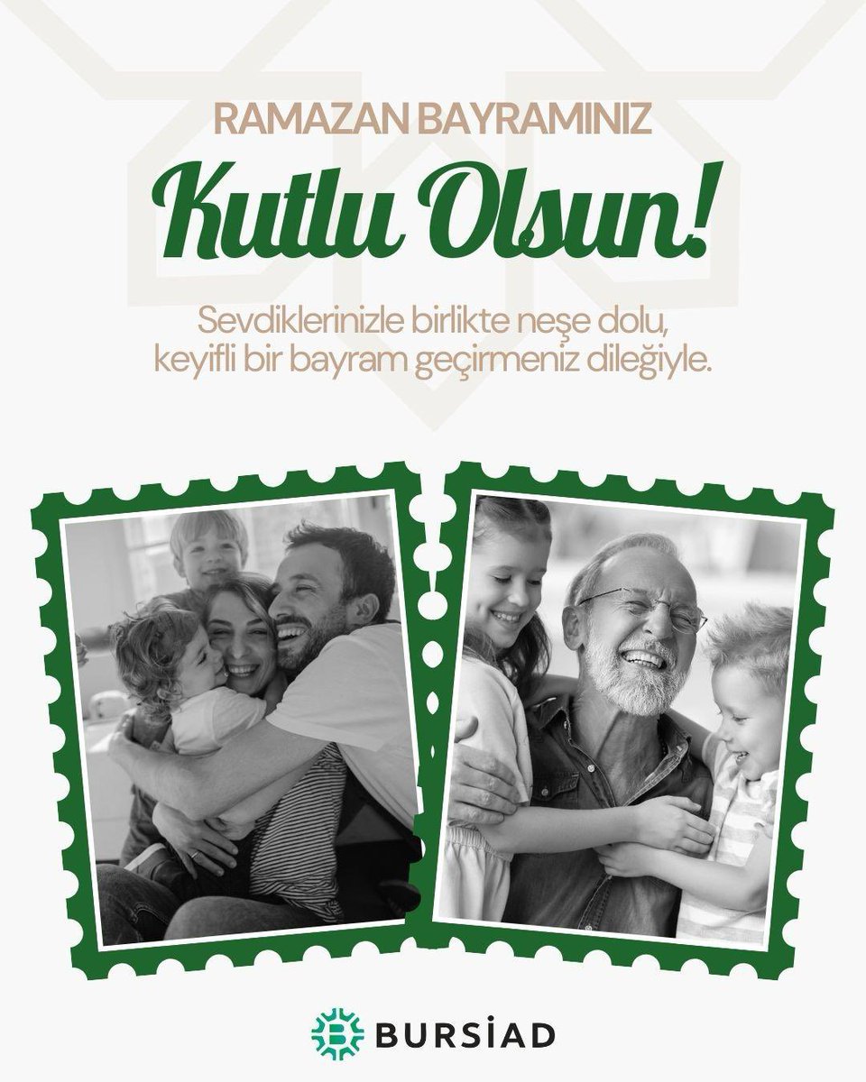 Bursiad ailesi olarak, tüm islam aleminin Ramazan bayramını kutlar; sevdikleriniz ile birlikte mutlu bir bayram geçirmenizi dileriz.