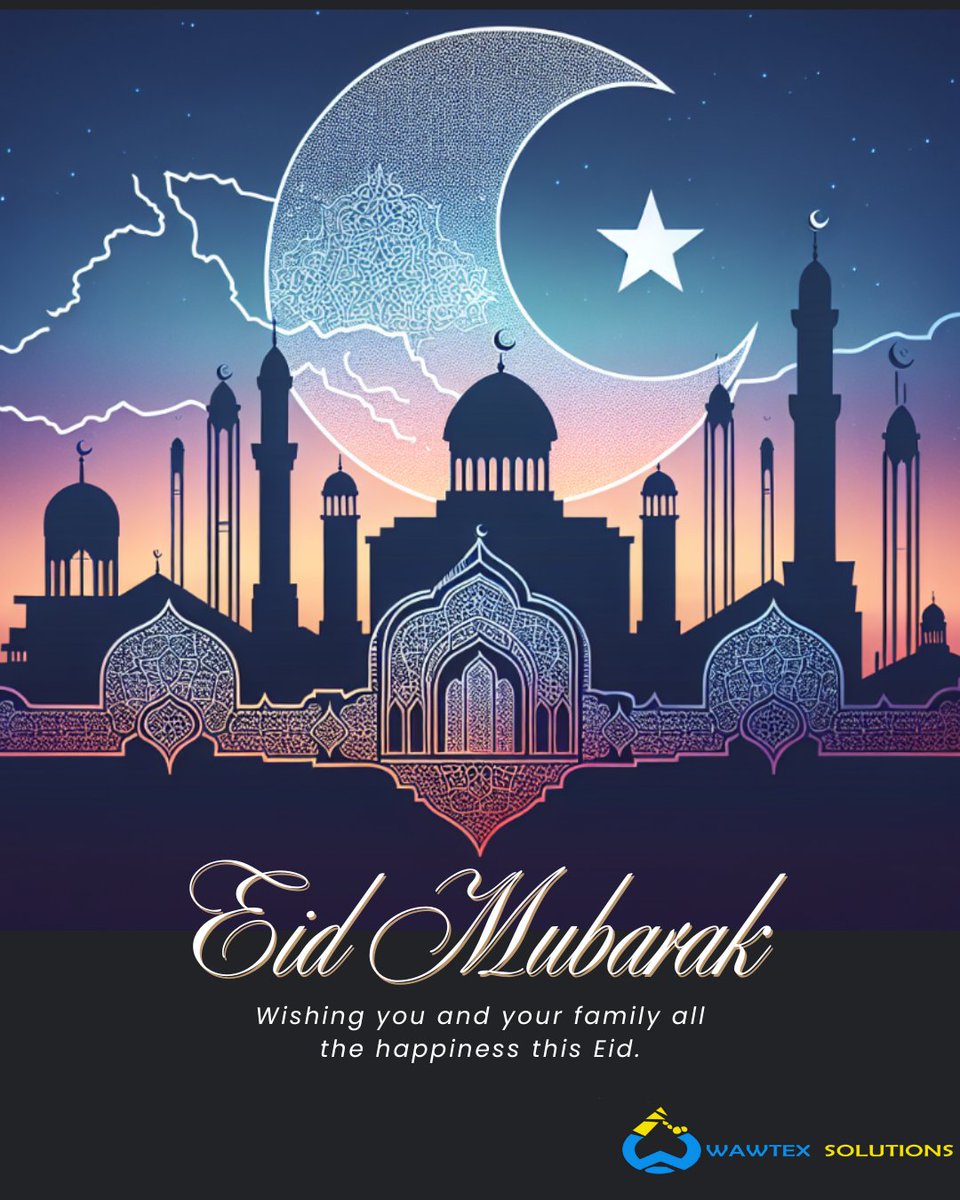 wawtexsolutions's tweet photo. ✨ "May this Eid bring joy, peace, and countless blessings to you and your loved ones. Wishing you a beautiful Eid filled with love and happiness. Eid Mubarak!" ✨ https://t.co/oAHXobeFGl
