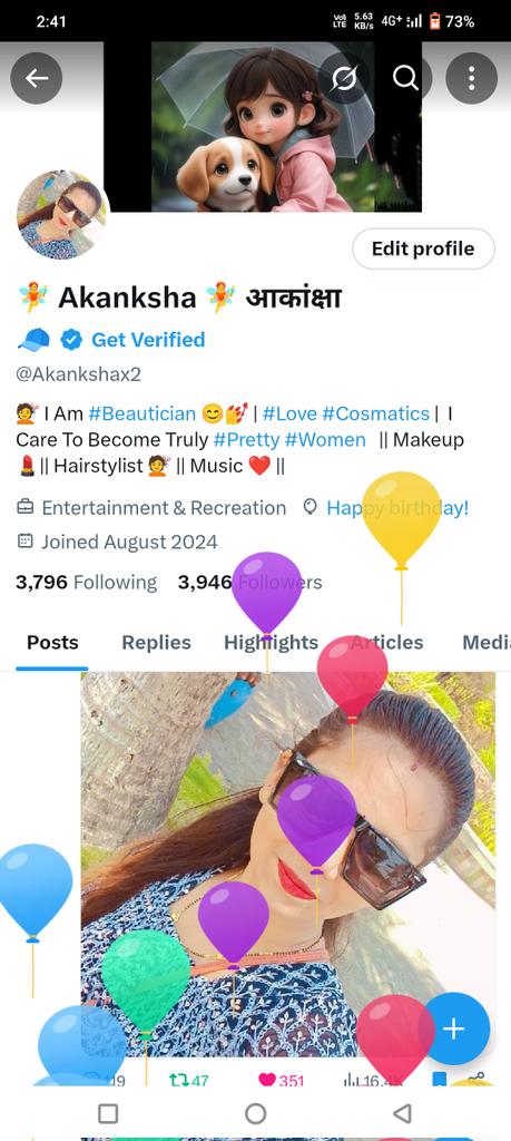 🧚 Akanksha 🧚 आकांक्षा 🧢 (@akankshax2) on Twitter photo Today is my birthday, wish me 🎈☺️🎂🎂
<a href="/Akankshax2/">🧚 Akanksha 🧚 आकांक्षा 🧢</a>
<a href="/DrNareshbai12/">Naresh kumar</a>
<a href="/vickykalludi/">Vicky kalludi</a>
<a href="/AnandPr86432945/">Anand Prajapati (रोजगार जहाँ वोट वहाँ)</a>
<a href="/AmbadeNeetu/">♛Neetu✿◉•◦🍃🕊️🪄</a>
<a href="/Sajalsinha0264/">Imsajal45</a>
<a href="/sunilch79333633/">Sunil Yadav</a>
<a href="/pradeep14869/">Pradeep Tiwari</a>
<a href="/BuntyBhopali/">BUNTY bhopali🇮🇳🇮🇱🇮🇳</a>
<a href="/hetramfage22798/">Hetram choudhary</a>
@Kavitabishnoi03
<a href="/Jeevanshimeena/">Rakesh Kumar</a>
<a href="/lalaram_jorwal/">Lalaram Jorwal (LR)</a>
<a href="/FageriaRanveer/">Ranveer Singh Fageria</a>
<a href="/ManuPrakash1/">Manu Prakash</a> Today is my birthday, wish me 🎈☺️🎂🎂
<a href="/Akankshax2/">🧚 Akanksha 🧚 आकांक्षा 🧢</a>
<a href="/DrNareshbai12/">Naresh kumar</a>
<a href="/vickykalludi/">Vicky kalludi</a>
<a href="/AnandPr86432945/">Anand Prajapati (रोजगार जहाँ वोट वहाँ)</a>
<a href="/AmbadeNeetu/">♛Neetu✿◉•◦🍃🕊️🪄</a>
<a href="/Sajalsinha0264/">Imsajal45</a>
<a href="/sunilch79333633/">Sunil Yadav</a>
<a href="/pradeep14869/">Pradeep Tiwari</a>
<a href="/BuntyBhopali/">BUNTY bhopali🇮🇳🇮🇱🇮🇳</a>
<a href="/hetramfage22798/">Hetram choudhary</a>
@Kavitabishnoi03
<a href="/Jeevanshimeena/">Rakesh Kumar</a>
<a href="/lalaram_jorwal/">Lalaram Jorwal (LR)</a>
<a href="/FageriaRanveer/">Ranveer Singh Fageria</a>
<a href="/ManuPrakash1/">Manu Prakash</a>