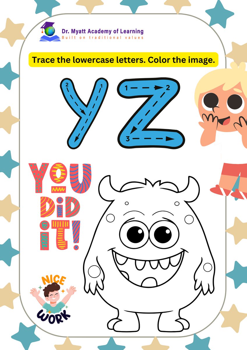 MyattAcademy's tweet image. Let’s find those little letters! 🔎✨ #LowercaseFun #MyattAcademy