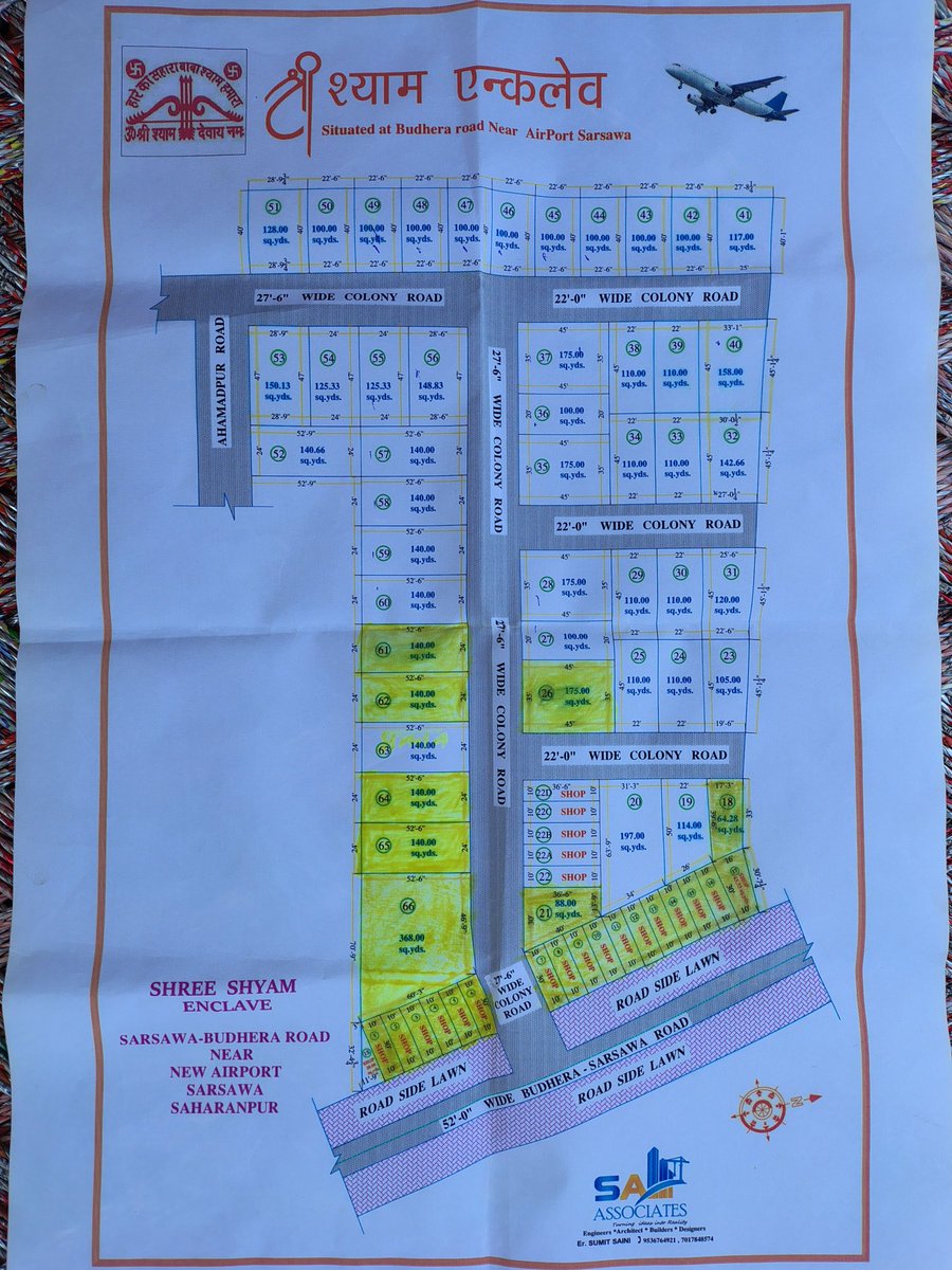 SushilChhapar's tweet photo. ✈️ ✈️ Contact to get a plot in Shri Shyam Enclave Colony in front of the gate of Civil Airport Sarsawa at Budhera to Sarsawa road. ✈️ ✈️ 
6396013229📱✈️ https://t.co/rqjyLw9Xzd