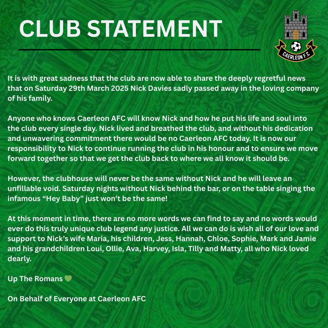 Caerleon AFC tweet media