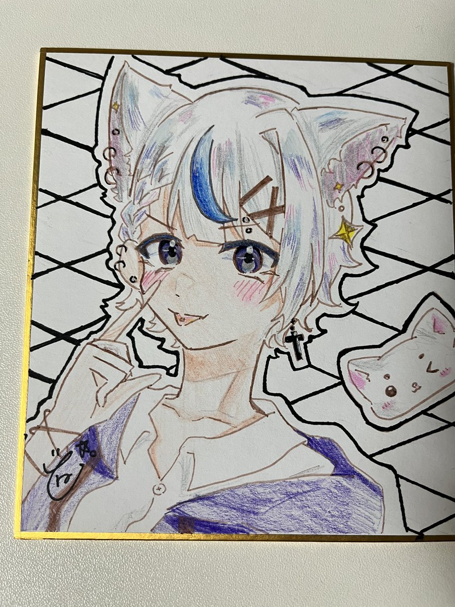 最近色紙にいっぱい絵書いてる！

…楽しい(*´˘`*)