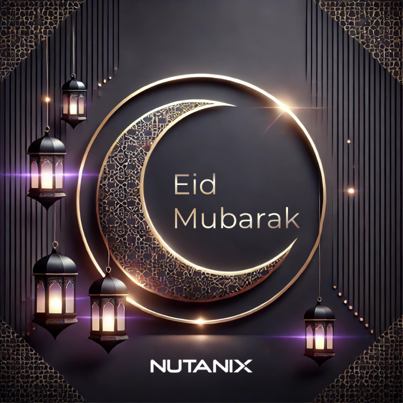 Eid Mubarak! Wishing our valued customers, partners, and followers a joyous Eid filled with peace, prosperity, and happiness. Thank you for being part of our journey—may this festive season bring you success and new opportunities! #EidMubarak #NutanixMiddleEast