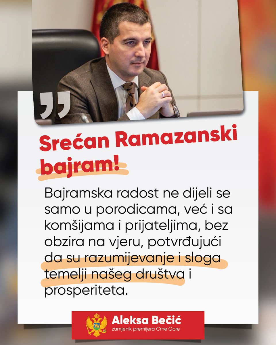 Crna Gora je oduvijek bila dom različitih kultura i vjera, a multikonfesionalnost nije samo obilježje naše države, ona je njena suštinska ljepota i snaga. 🫂