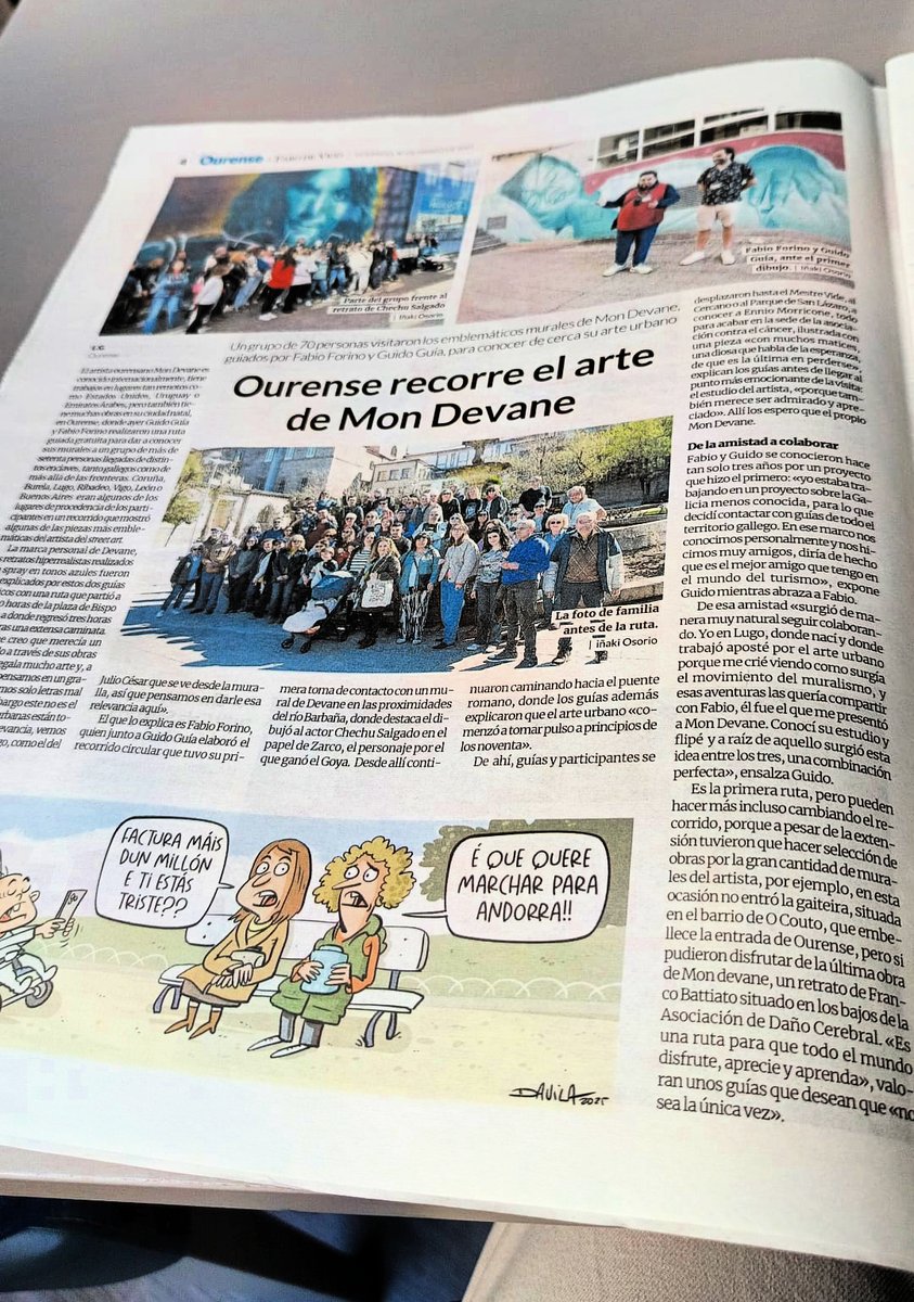 Guido Guía (@guido_guia) on Twitter photo Emocionados! Hoxe somos portada do <a href="/Farodevigo/">Faro de Vigo</a> 😍 A ruta que fixemos onte pola arte de <a href="/mondevane/">Mon Devane</a>, contada ao detalle! Aquí vos paso o enlace ao artigo en versión dixital 🩵 Unha colaboración entre Fabio Forino (Guíame Galicia) e <a href="/guido_guia/">Guido Guía</a>!
farodevigo.es/ourense/2025/0… Emocionados! Hoxe somos portada do <a href="/Farodevigo/">Faro de Vigo</a> 😍 A ruta que fixemos onte pola arte de <a href="/mondevane/">Mon Devane</a>, contada ao detalle! Aquí vos paso o enlace ao artigo en versión dixital 🩵 Unha colaboración entre Fabio Forino (Guíame Galicia) e <a href="/guido_guia/">Guido Guía</a>!
farodevigo.es/ourense/2025/0…