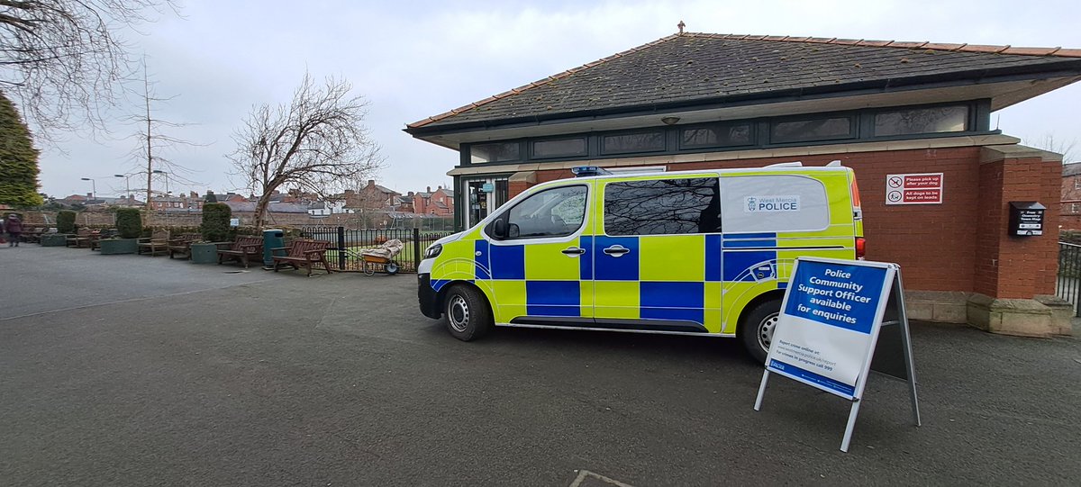 PCSO Iremonger from Oswestry Safer Neighbourhood Team is currently in Cae Glas Park, Oswestry, Shropshire. This is to speak with the local community and to talk about any issues or concerns in Oswestry.