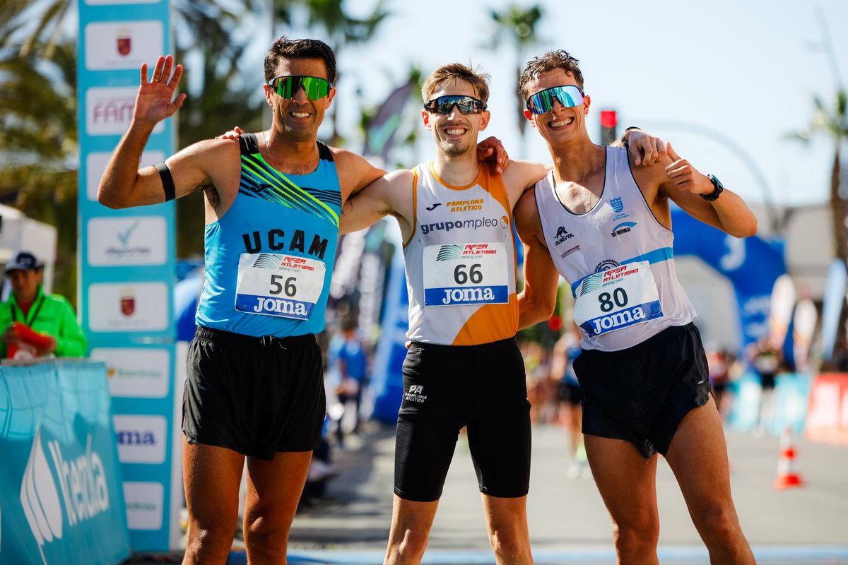 🥇 Álvaro López se estrena como campeón de España en Murcia ✨

Consigue su primer título absoluto en el #CEmarcha 20km 🥹

⏱️ 1️⃣:2️⃣1️⃣:2️⃣3️⃣

🥈 Miguel Ángel López 1:21:38
🥉 Daniel Chamosa 1:21:49

📊 bit.ly/3Y7djCx
📺<a href="/LaLigaPlus/">LALIGA+</a>